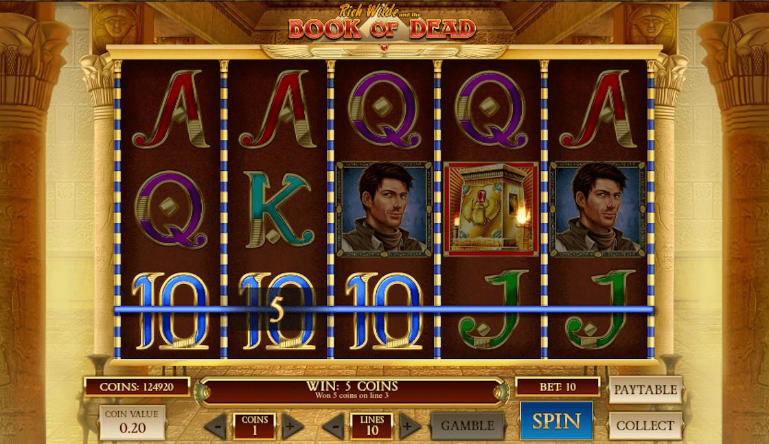 Machine à sous Book of Dead